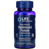 Life Extension - High Potency Optimized Folate - 30 vegetarian tabs - Nutri.se